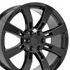 OE Wheels CA82 22 Inch Rim Fits Escalade Style 6x139.7 22x9 Gloss Black - Hollander 5409 (1) - 2 of 4