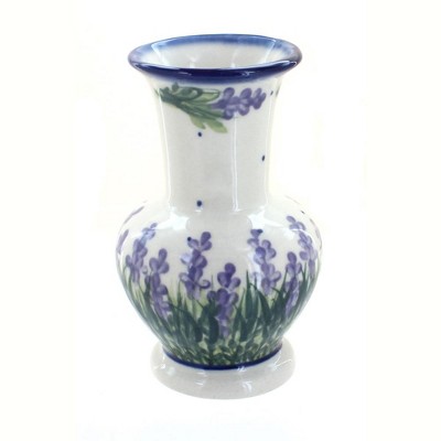 Blue Rose Polish Pottery Lavender Fields Medium Vase