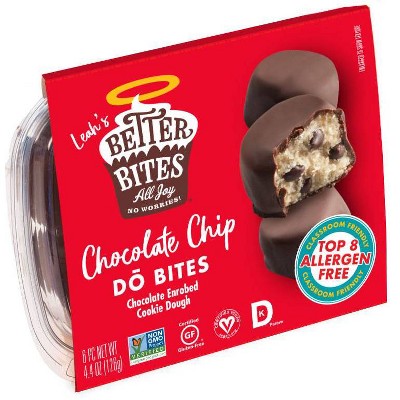 Better Bites Gluten Free Vegan Chocolate Chip DŌ Bites - 6ct