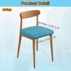 Unique Bargains Washable Stretch Soft Dining Chair Cushion Covers 4 Pcs - 2 of 4