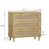 SeaCamel Natural Rattan 4-Drawer Cabinet - Easy Assembly for Bedroom, Living Room, Dining Room & Hallways - 4 of 4