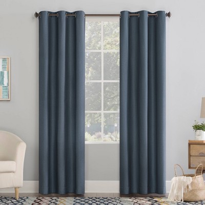 Lindstrom Textured Draft Shield Fleece Insulated Energy Saving Grommet Top Room Darkening Curtain Panel - No. 918