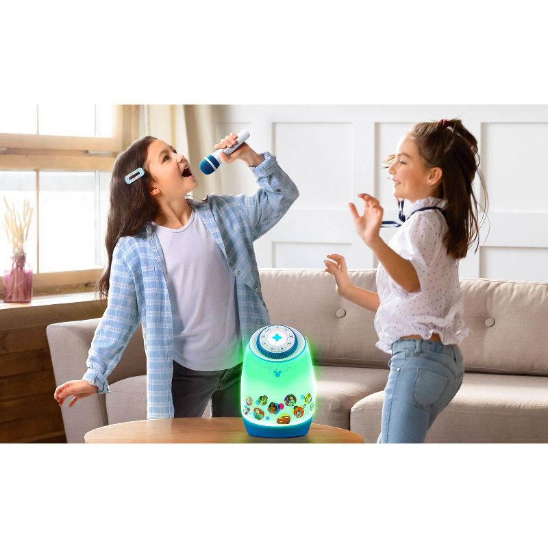 eKids Disney Bluetooth Karaoke Machine with Wireless Microphone for Kids and Fans of Disney Toys - Blue (Di-565DGv23), 4 of 5