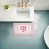 Stupell Industries Pink Vibe Era Ticket Printed Plush Bathroom Floor Mat, design by Lettered and Lined - 4 of 4