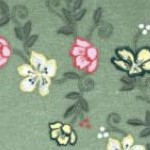 sage flower embroidery