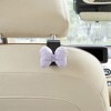 Anna-Kaci 2-Piece Textured Bow Car Air Vent Clip Set with Decorative Lavender Design - Purple - 3 of 4