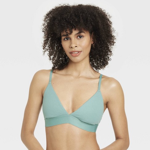 Cotton triangle bralette best sale
