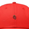 Dalix Lil Strawberry Embroidered Cotton Summer Outdoor Baseball Cap Dad Hat Womens - 2 of 4