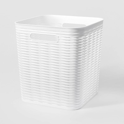 Wave 11" Cube Storage Bin White - Brightroom™