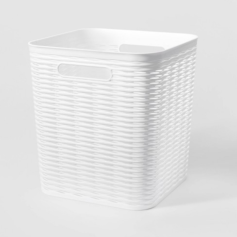 11 Fabric Cube Storage Bin Cream - Room Essentials™