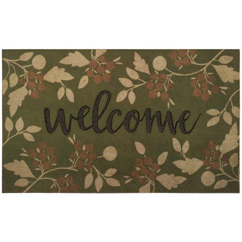 1 6 X2 6 Floral Doormats Green Mohawk Target