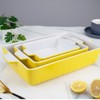 3 Pack Baking Dish, Ceramic Bakeware Set, Porcelain Baking Pan Deep with Handles, Rectangular Casserole Dish for Oven, Lasagna Baking Pans - 3 of 4