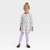 Toddler Girls' Long Sleeve Halloween Animal Dress - Cat & Jack™ Cream - 3 of 3