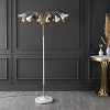 JONATHAN Y Vivian 61" 10-Light Mid-Century Modern Iron Medusa Multi Head (Includes LED Light Bulb) Floor Lamp Brass - 4 of 4