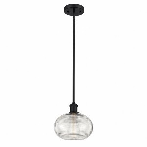 Ithaca - 1 Light Stem Hung Mini Pendant In Industrial Style-8.25 Inches Tall and 8 Inches Wide - 1 of 1