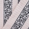 100% Cotton Medium Weight Floral Infinity Trim 8 Piece Bathroom Towel Set by Blue Nile Mills - 4 of 4