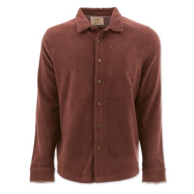 fleece button down shirt