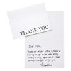 Sustainable Greetings 120 Thank You Cards Bulk with Envelopes for Weddings, Bridal Showers, Graduations, Black and White Design (5x4 In) - 3 of 4