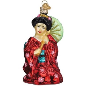 Old World Christmas Blown Glass Ornament for Christmas Tree, Geisha - 1 of 4