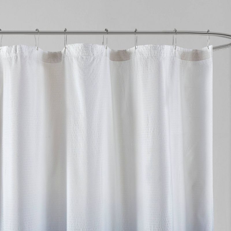 Maris Ombre Printed Seersucker Shower Curtain, 2 of 5