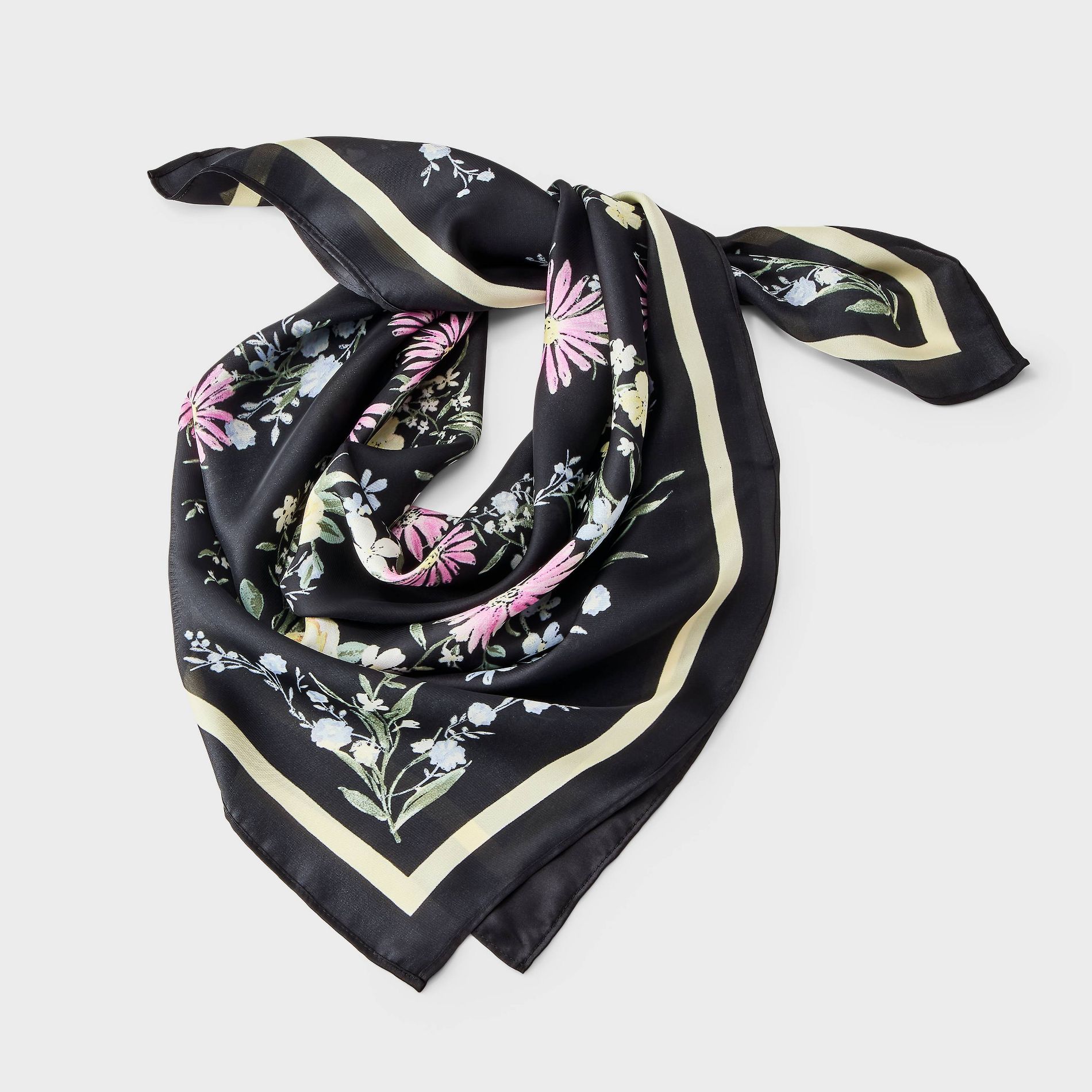 Adult Floral Bandana Scarf - Wild Fable™ Black