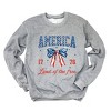 Simply Sage Market America Land of the Free Coquette Sweatshirt - 2 of 4