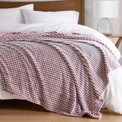 Sapphtopaz Twin Size Back-Printed Plush Throw Blanket for Bed, Polyester All-Season Blanket with Microvelour Texture, 66"W x 90"L Blanket for Couch