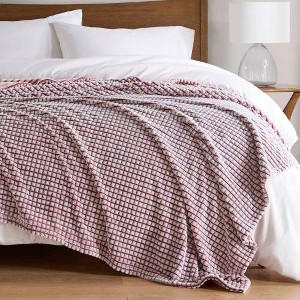 Sapphtopaz Twin Size Back-Printed Plush Throw Blanket for Bed, Polyester All-Season Blanket with Microvelour Texture, 66"W x 90"L Blanket for Couch - 1 of 4