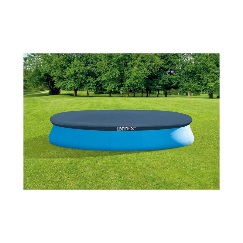 Intex 15' x 12" Round Debris Cover with Rope Tie for Easy Set Above Ground Swimming Pool, Accessory Only, Pool Not Included, Blue, 4 of 7