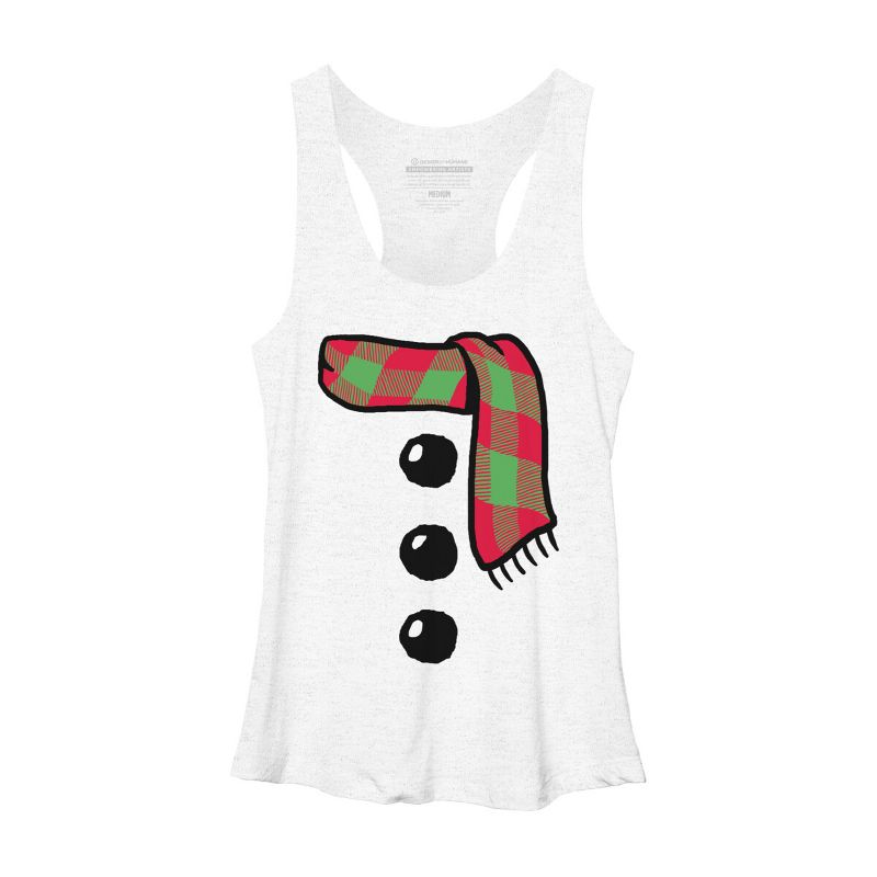 Women's Design By Humans Snowman Costume Kids Shirt Christmas Gift Santa Claus TShirt 2 By vomaria Racerback Tank Top, 1 of 4