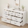 7 Drawer Dresser,55" Wide 7 Chest of Drawers Storage with Sturdy Foundation - 4 of 4
