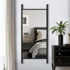 Wooakway Solid Wood Full Length Mirror Accent Wall Mirror Novelty Cheval Mirror Black/Brown/Walnut/Natural Wood - 2 of 4