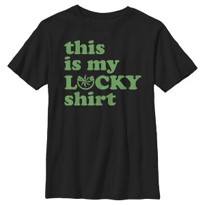 Boy's Marvel Captain Marvel St. Patrick's Day This Is My lucky Shirt T-Shirt - 1 of 4