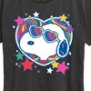 Women's - Peanuts - Snoopy Groovy Heart Short Sleeve Graphic T-Shirt - 2 of 4