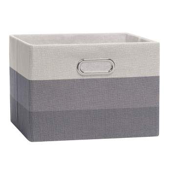 Lambs & Ivy Gray Ombre Foldable/Collapsible Storage Bin/Basket
