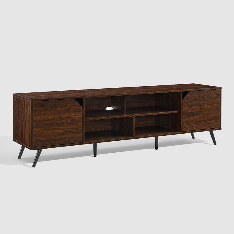 Mid-Century Modern Wide Storage TV Stand for TVs up to 80" - Saracina Home, 4 of 14