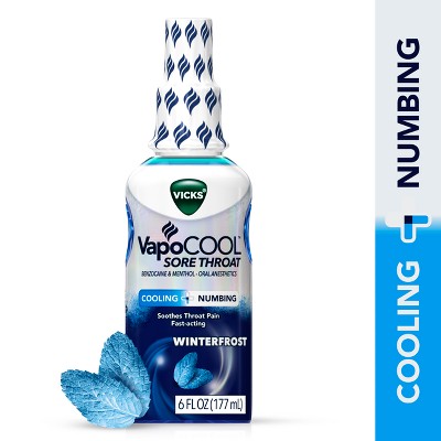 Vicks VapoCOOL Sore Throat Spray - Winterfrost - 6 fl oz