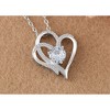 Anna-Kaci Zircon Crystal Rhinestone Jewelry Heart Pendant Necklace Perfect for Wife on Wedding Anniversary, Valentine's, or Mother's Day - 3 of 4