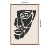 Amanti Art Abstract Face Series #2 by Jay Stanley Canvas Wall Art Print Framed 16 x 23-in. - 4 of 4