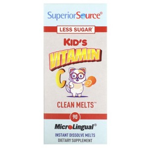 Superior Source Kid's Vitamin C Clean Melts, Orange, 90 Instant Dissolve Melts - 1 of 4
