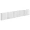 vidaXL Gabion Raised Bed Silver Galvanized Steel 177.2 x 11.8 x 35.4 in - 2 of 4