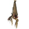 NAYSAYE Halloween Animated Hanging Bat Decoration Outdoor Prop with Motion and Sound for Garden Lawn and Party Display, Brown, 30"*10.8"*28" - 2 of 4