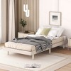 ALEXOUN Floating Wood Profile Platform Bed Frame without Headboard,with Sturdy Slats Support,No Box Spring Needed,Easy to Assemble - 4 of 4