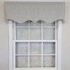 RLF Home 100% Cotton Seersucker Regal With Poly/Cotton Ivory lining Rod Pocket Valance 50" x 16" Black - 2 of 4
