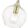 Livex Lighting Aldrich 1 - Light Pendant in  Satin Brass/Polished Brass - 2 of 4