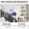 4-Tier A-Shaped Ladder Bookcase, Tall Narrow Bookcase for Plants & Decor, Space-Saving Storage Shelf Organizer for Bedroom, Office Corner - 4 of 4