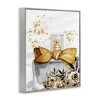 Stupell Industries Glitzy Floral Perfume Bottle Speckled Glam Design Black Framed Giclee Art - 3 of 4