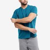 X RAY Men's Basic Henley Neck Short Sleeve T-Shirt - 3 of 4