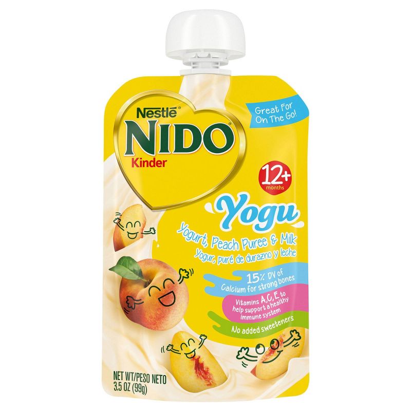 Gerber Nido Peach and Yogurt Baby Snack Pouch - 3.5oz, 1 of 9