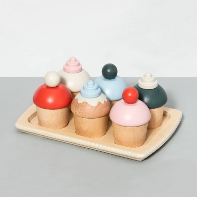 Wooden Toy Cupcake Set - Hearth &#38; Hand&#8482; with Magnolia